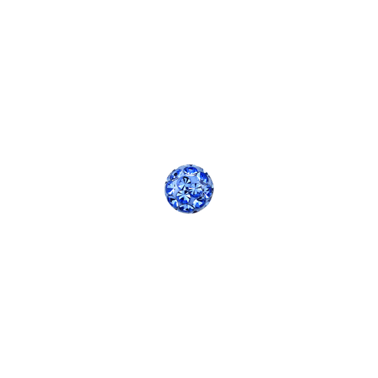 14g 5mm Light Sapphire Ferido Externally Threaded Ball 5mm / Light Sapphire / Acrylic