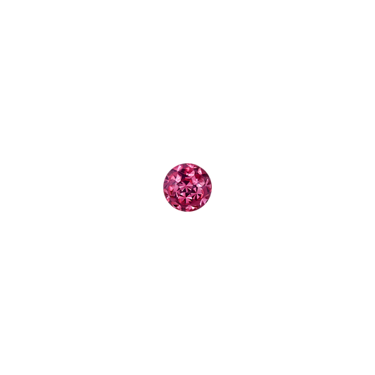 14g 5mm Rose Ferido Externally Threaded Ball 5mm / Rose / Acrylic
