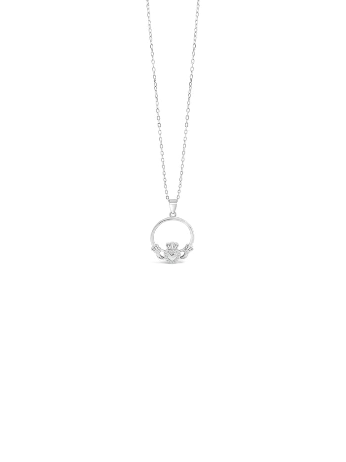 Absolute Silver Claddagh Pendant SP324SL