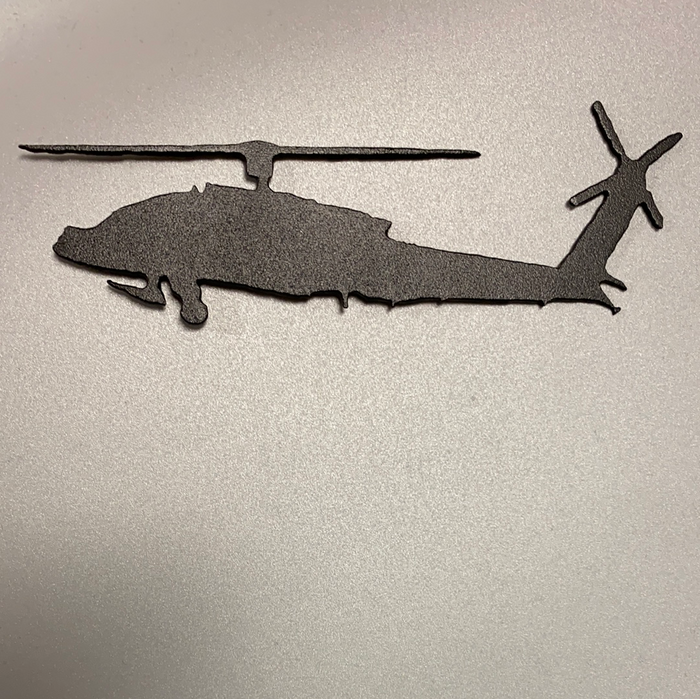 AH-64 Apache Helicopter Metal Magnet