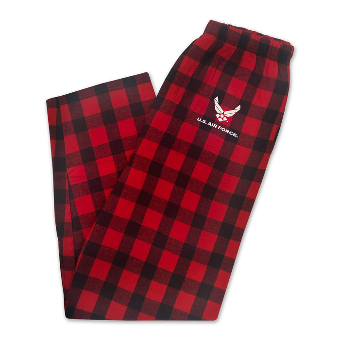 Air Force Wings Buffalo Check Flannel Pants
