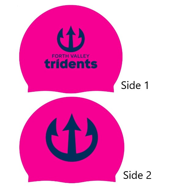 Pink and blue AK Club Kit Forth Valley Club Logo Cap, a stylish sports club cap with embroidered logo and adjustable fit.