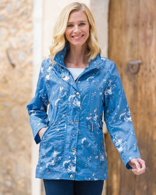 Alisa Floral Showerproof Coat - Image 1 - The Classic Boutique