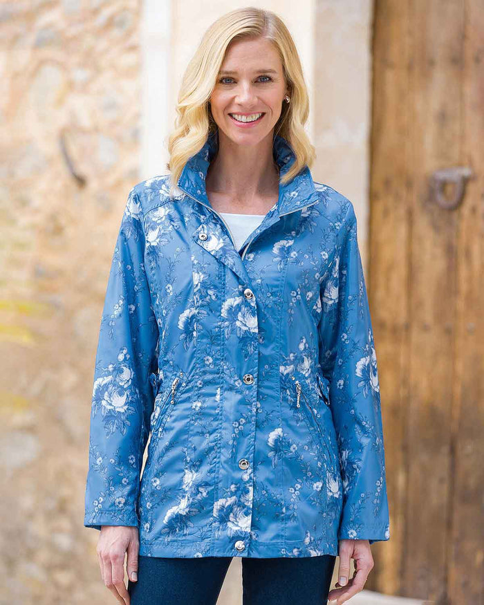 Alisa Floral Showerproof Coat - Image 2 - The Classic Boutique