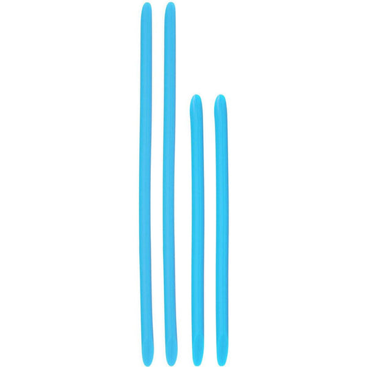 Amani Azure hand paddle strap kit in blue, designed for swimming training, with adjustable straps and ergonomic paddle shape.