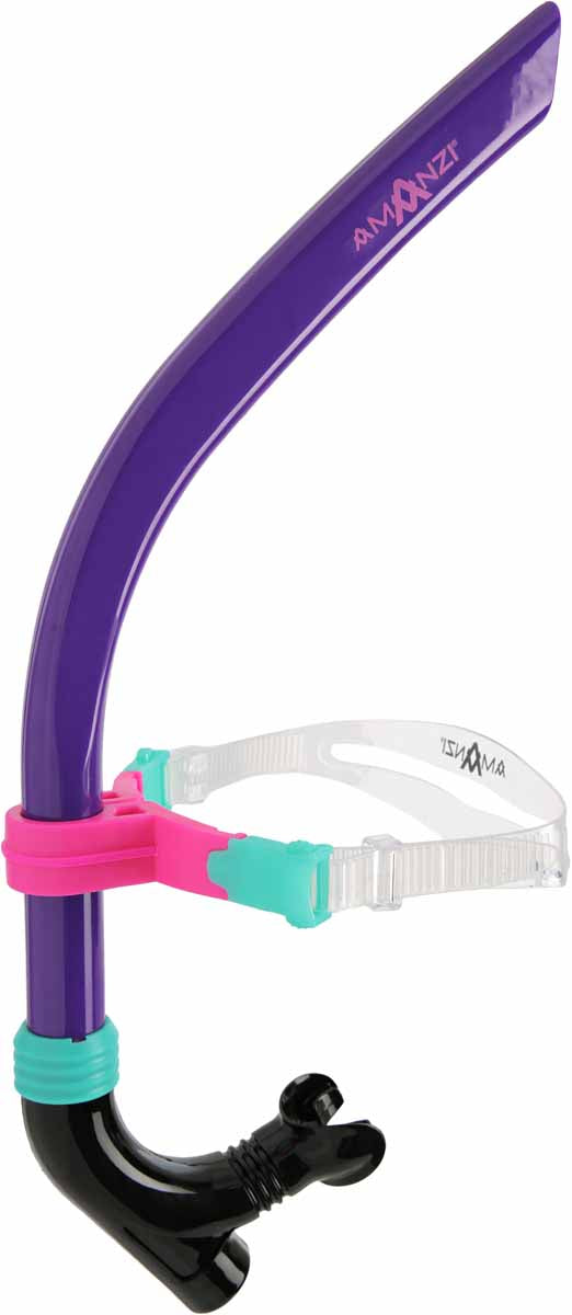 Amanzi Candyfloss Axis Centre Snorkel in purple, featuring a sleek design for comfortable water snorkeling.