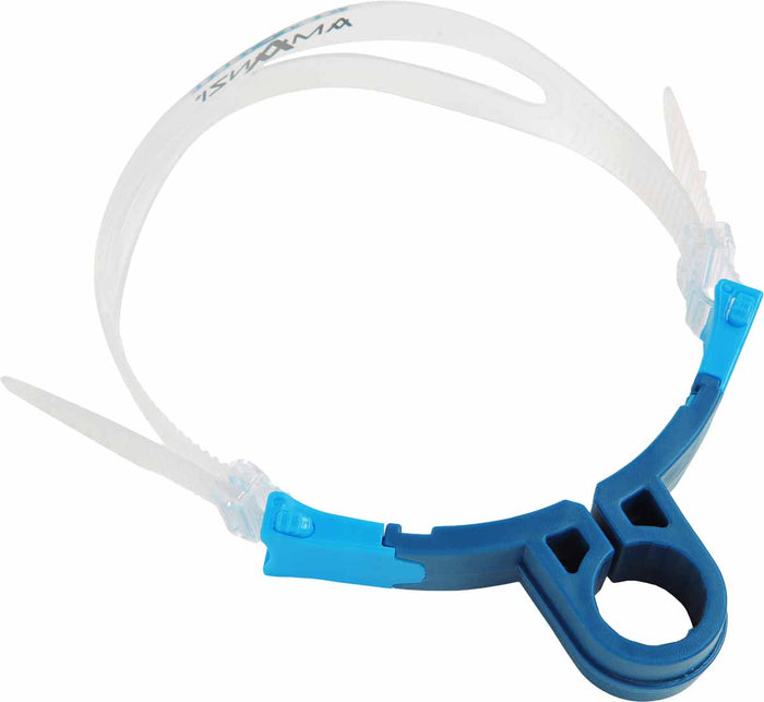 Blue Amanzi Glacier Axis Centre snorkel, a high-quality snorkel with adjustable features for comfortable underwater breathing.