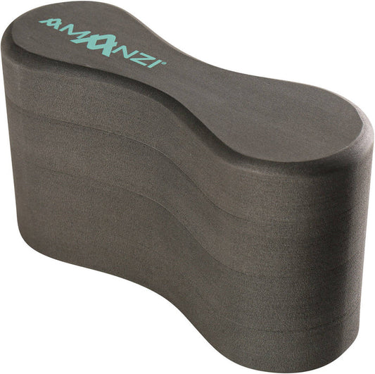 Amanzi Jet 4 Layer Pull Buoy in black, durable swimming aid with four-layer design for enhanced buoyancy and support.
