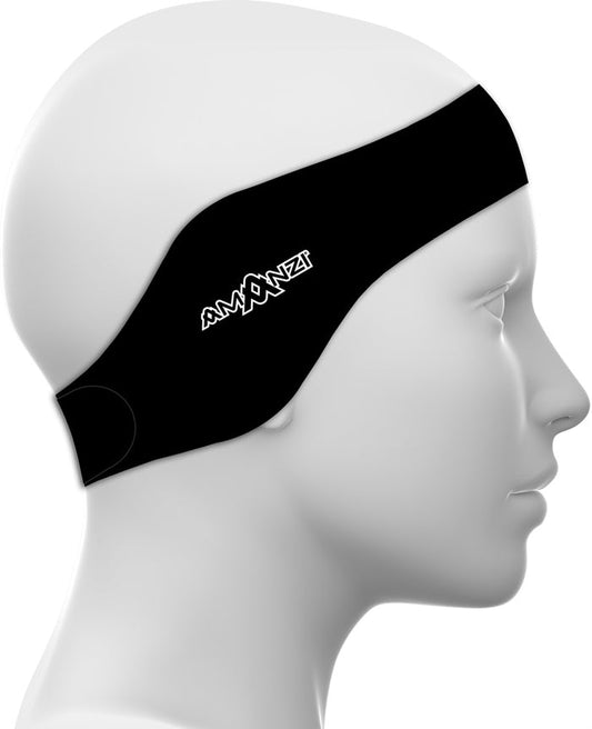 Amani Jet Ear Band black ear plugs with a sleek, comfortable design for noise reduction and hearing protection.