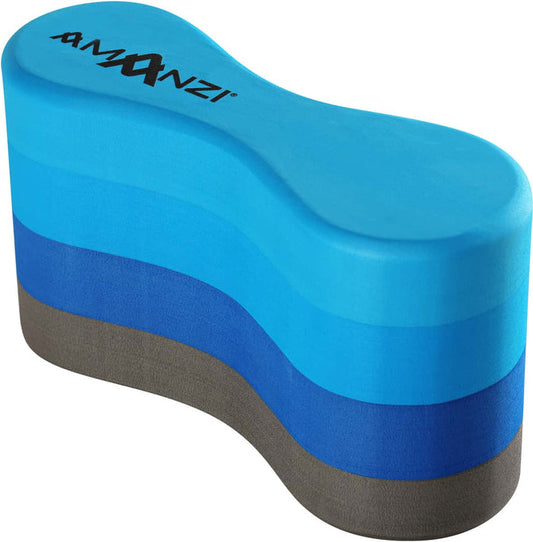 Amani Oceanic 4 Layer Pull Buoy in multi-color, used for swim training, with a lightweight foam design and ergonomic shape.