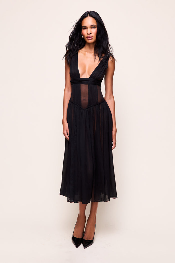 Amara Maxi Dress in Black