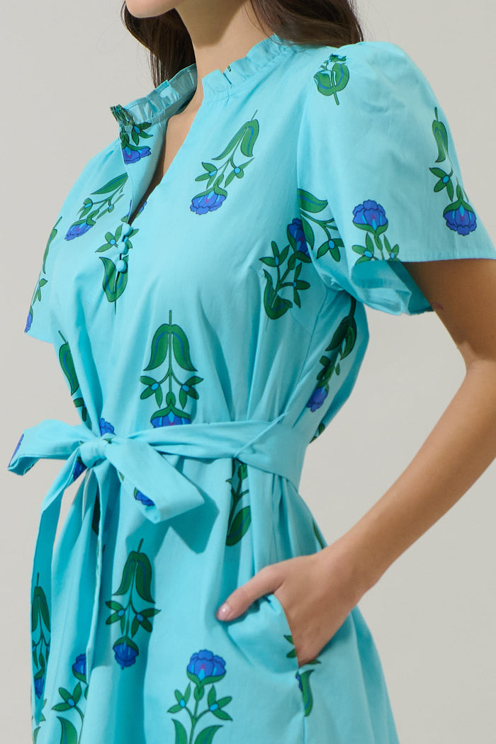 Amena Floral Ema Shift Mini Dress