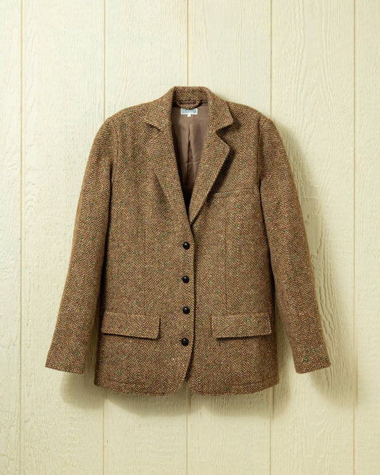 Andover Tweed Blazer in Camel Donegal