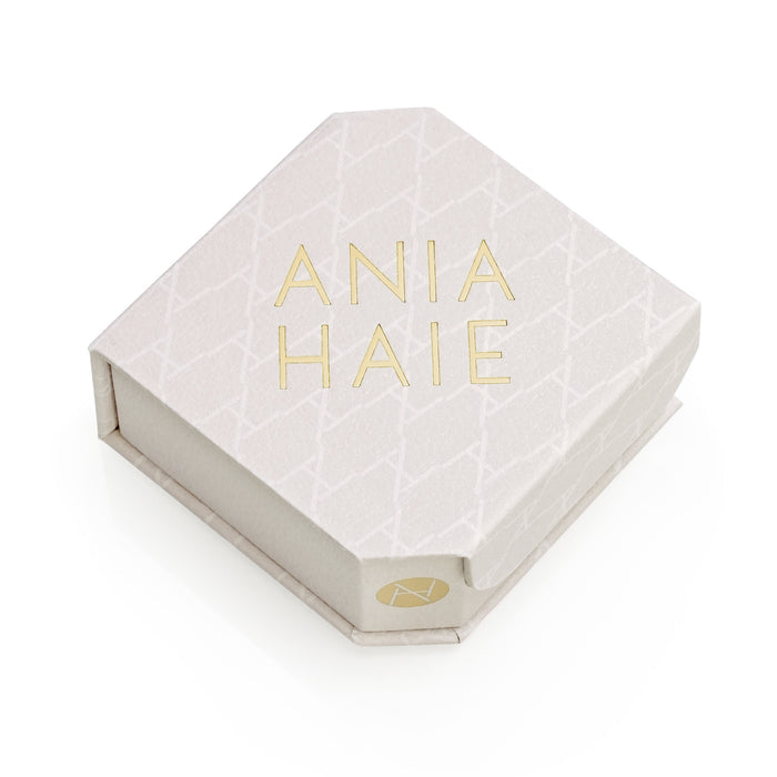 Ania Haie Chill Voyager Silver Texture Small Huggie Hoops E063-03H