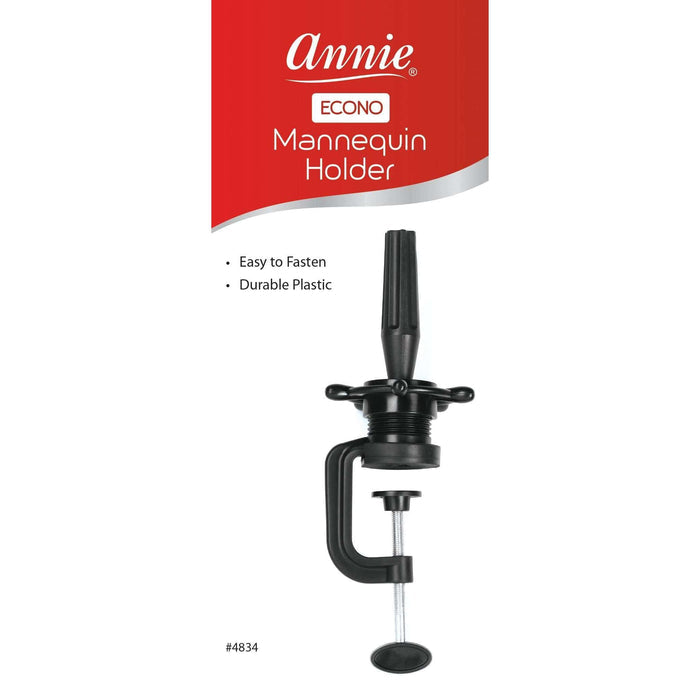 Annie Econo Clamp Mannequin Head Holder, 1 Count, Black