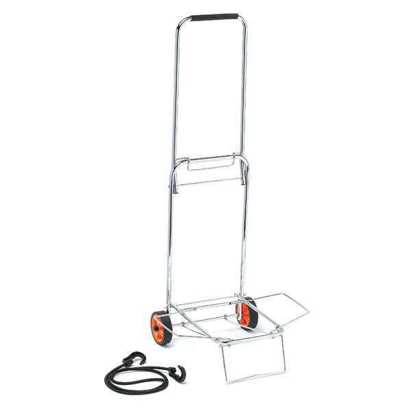 Annie Portable Luggage Cart for Traveling Stylists, 1 Count, Silver