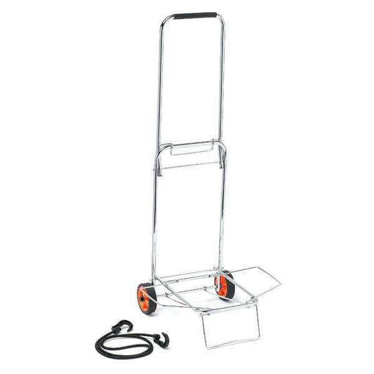 Annie Portable Luggage Cart for Traveling Stylists, 1 Count, Silver