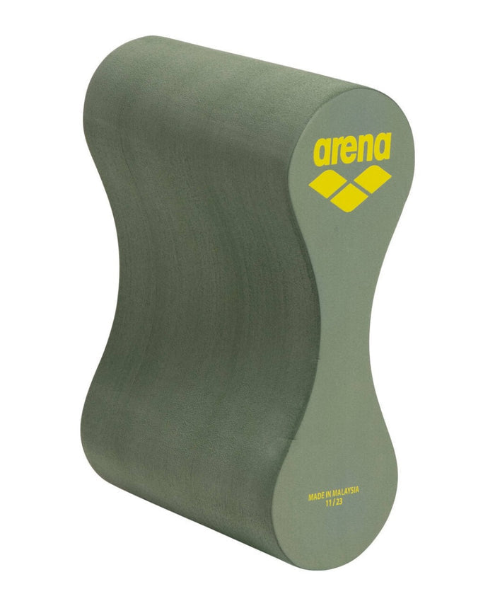 Arena Freeflow Pullbuoy II in sage and lime, designed for swim training and aquatic fitness.
