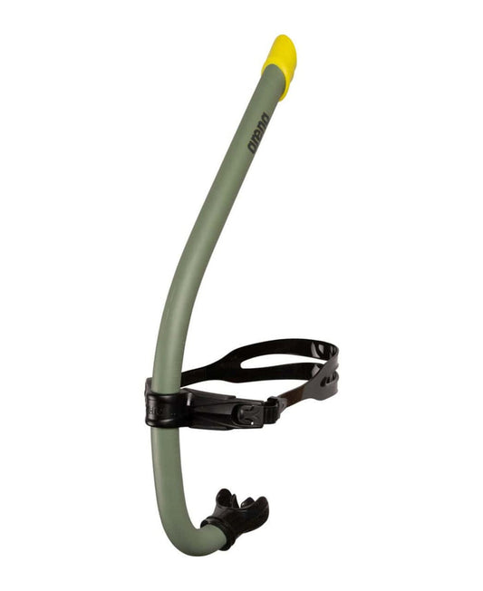 Arena Swim Snorkel Pro III in Sage and Black, a high-performance snorkel with adjustable features and comfortable fit.