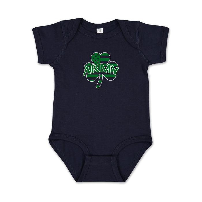 Army Shamrock Infant Romper