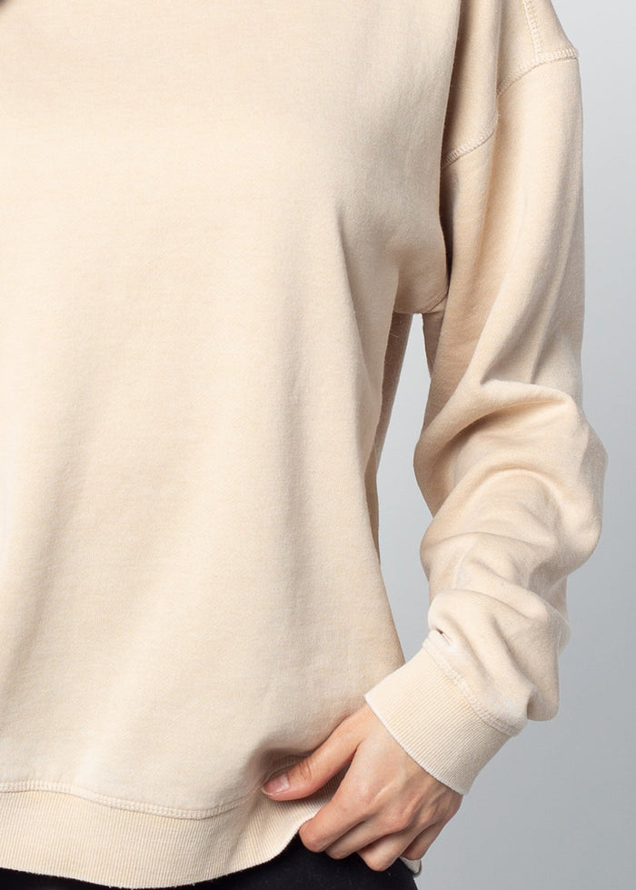 Auburn Tigers Women's Signature Burnout Crewneck Sweatshirt in Oatmeal
