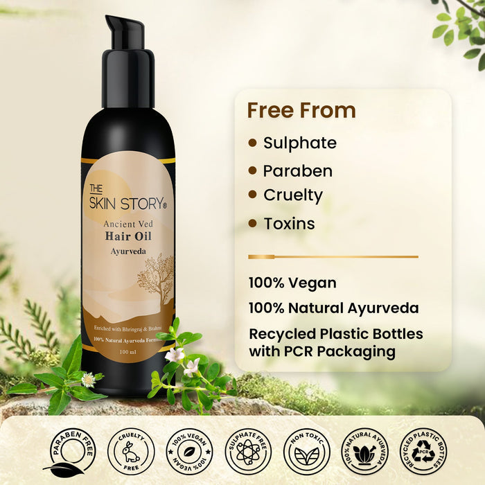 Ayurvedic Hair Growth Oil - The Skin Story - Hair Oil