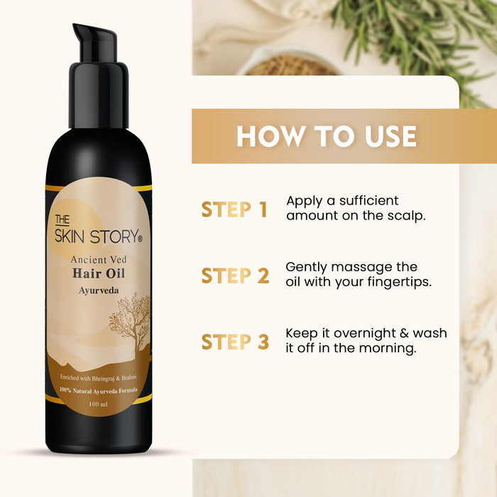 Ayurvedic Hair Growth Oil - The Skin Story - Hair Oil