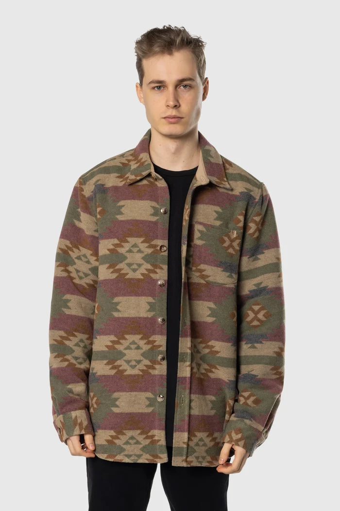 Aztec Overshirt Button Ups - Front