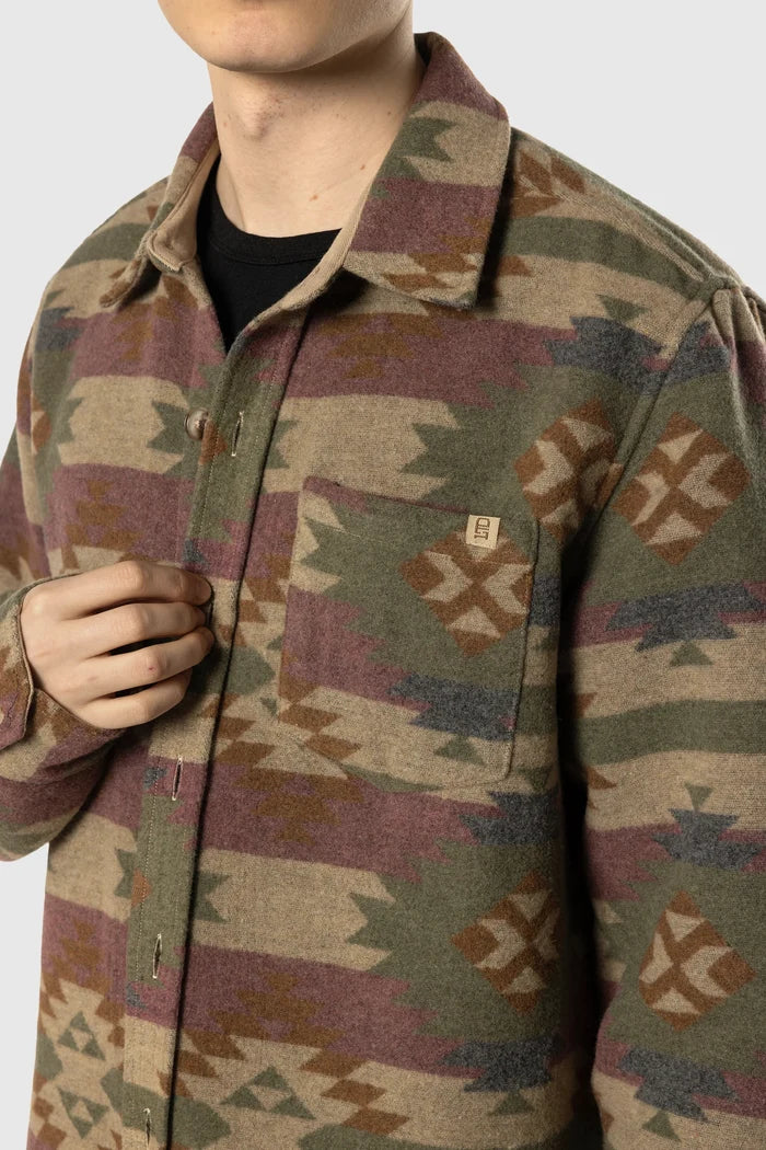 Aztec Overshirt Button Ups - Back