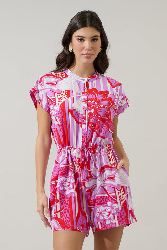 Barba Tropical Petrie Button Up Romper