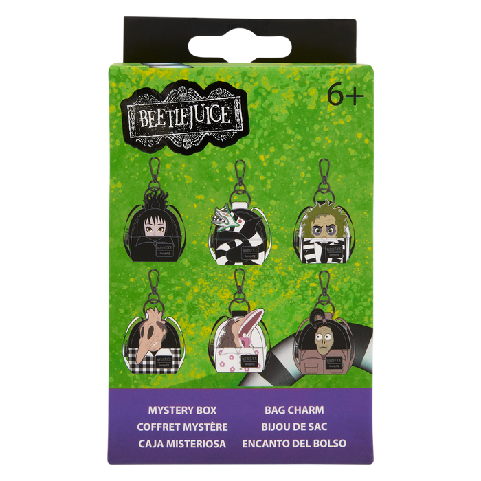 Beetlejuice loungefly mini bag charm, single blind pack