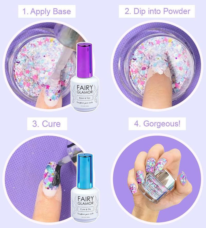 Bestselling At-Home Dip Manicure Kit-Fairy Glamor