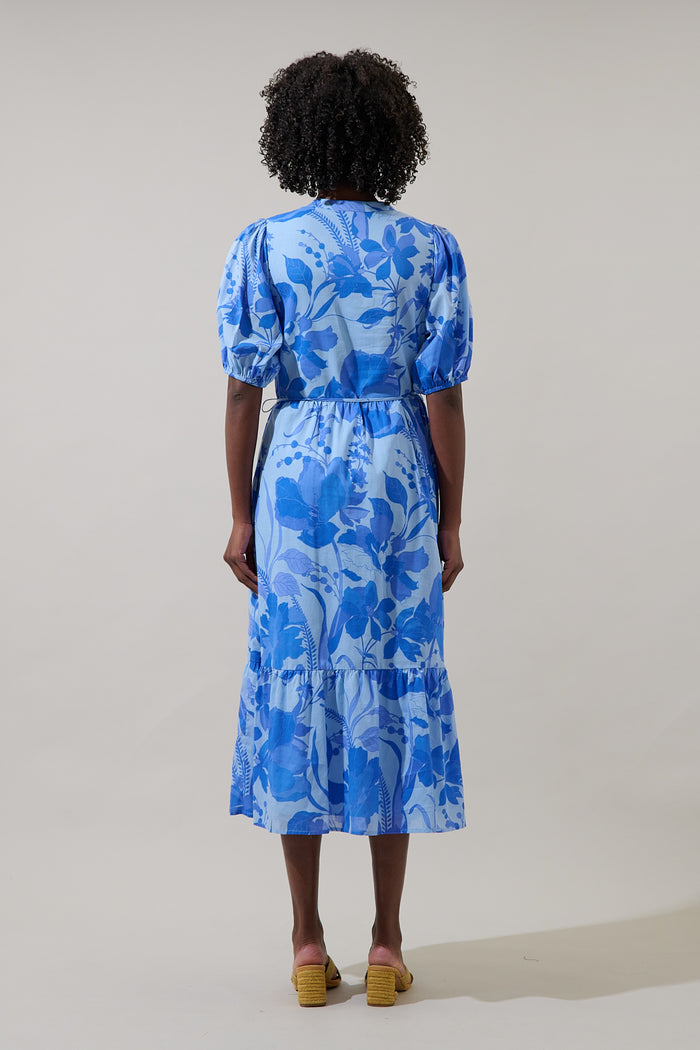 Beth Button Down Midi Dress Veran Floral