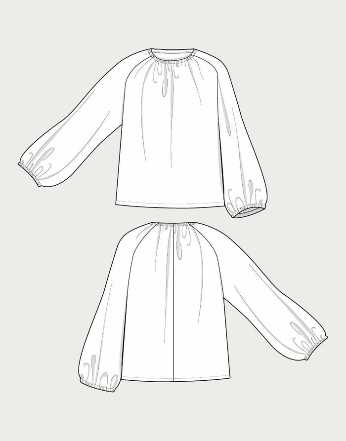Billow Blouse Sewing Pattern, The Assembly Line