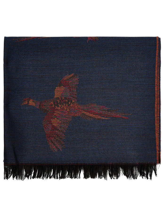Birchdale Wool Tweed Fringed Stole -