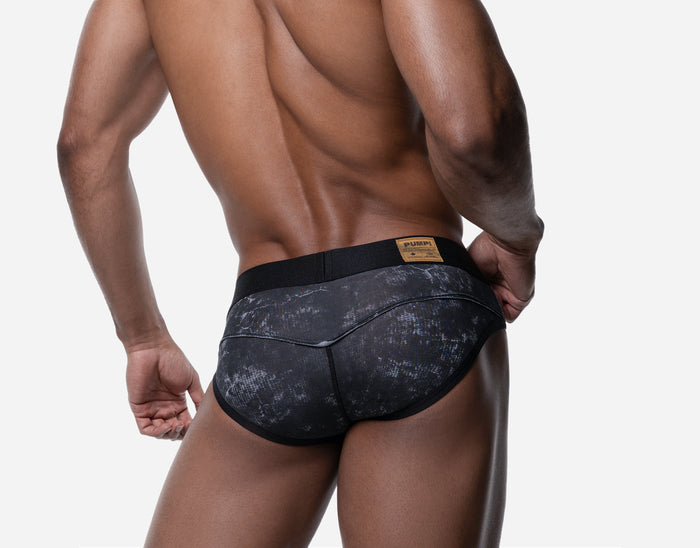BLACK WASHED BRIEF