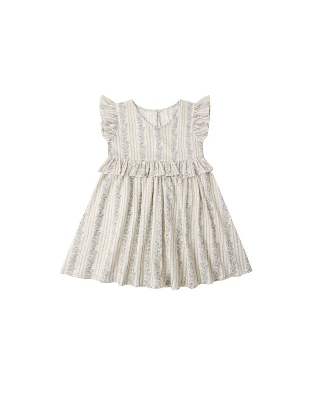 Brielle Dress | Kids | Blue Floral