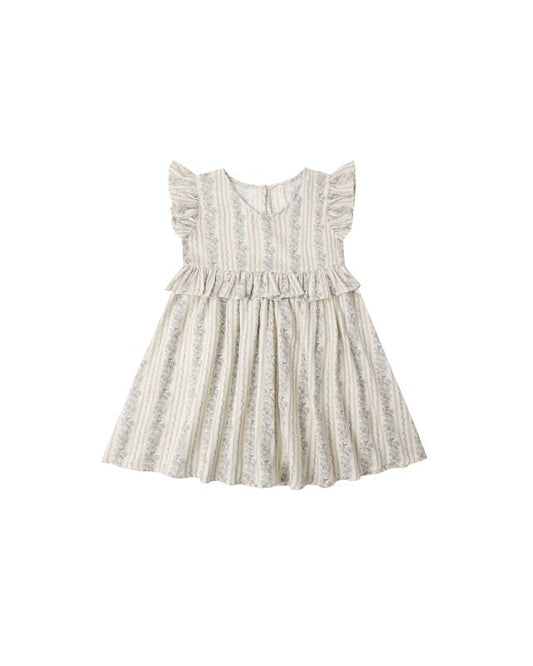 Brielle Dress | Kids | Blue Floral