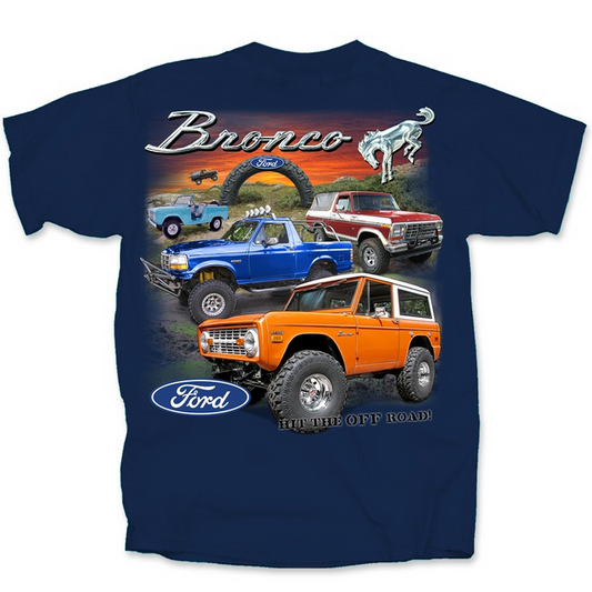 Bronco Hit The Off Road T-Shirt (Navy)
