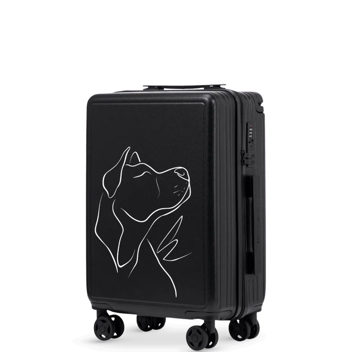 Walizka kabinowa Wings ABS+ 20" Customized BLACK DOG customized