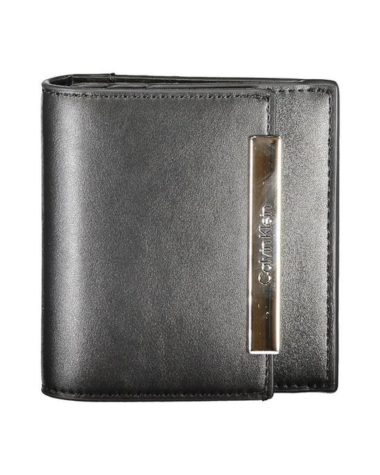 Calvin Klein Black Polyurethane Women Wallet