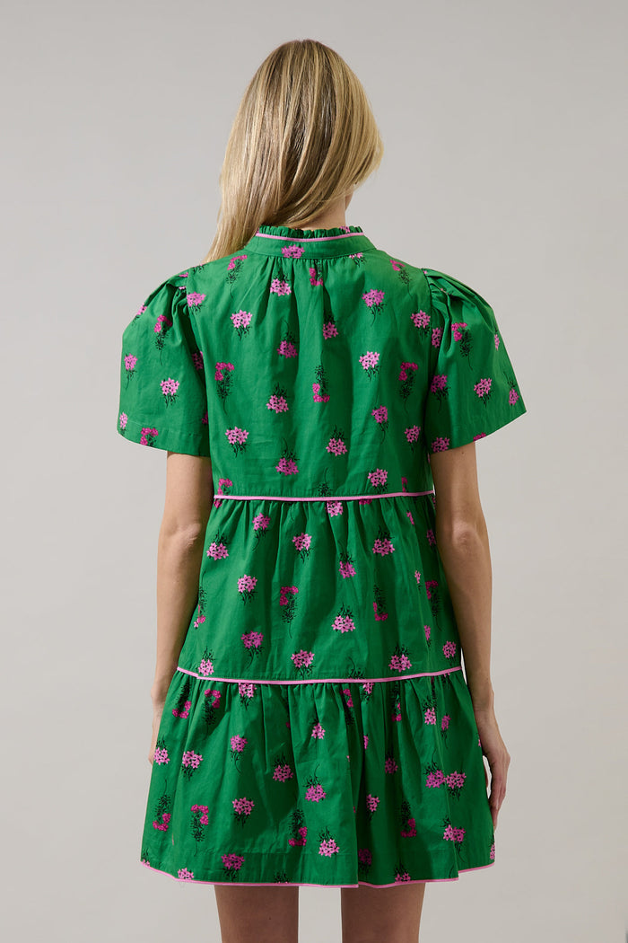 Candace Tiered Mini Dress Vivy Floral