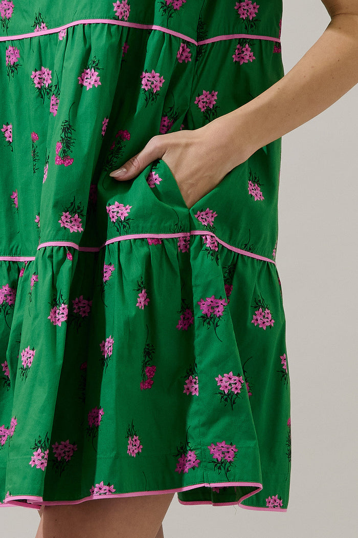 Candace Tiered Mini Dress Vivy Floral