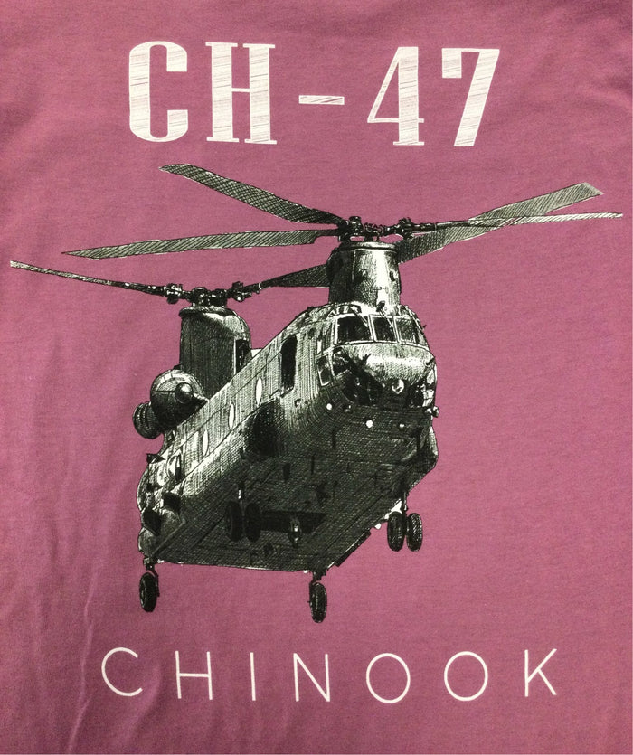CH-47 Chinook Helicopter Sketch2 T-Shirt