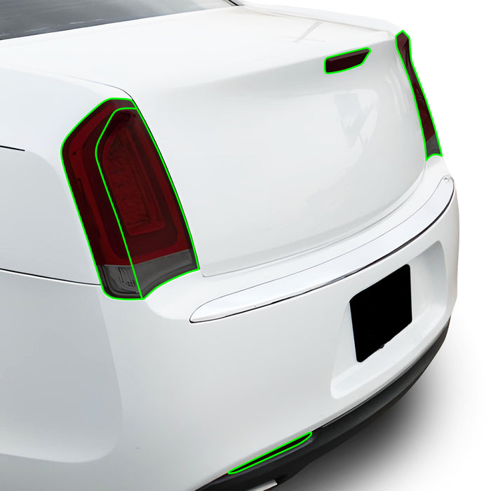 Head Light Head Light Overlay Tint Film Sticker Fits Chrysler 300 C 2015 - 2023 - Bogar Tech Designs