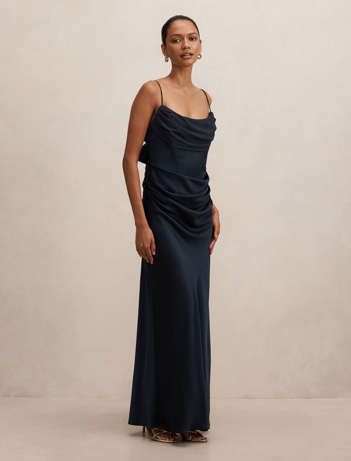 Claudia Petite Corset Maxi Dress Forever New