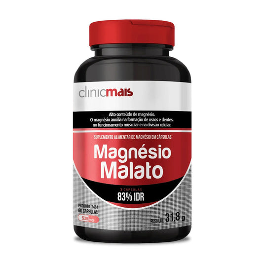 CLINICMAIS | Magnésio Malato (60 cápsulas)