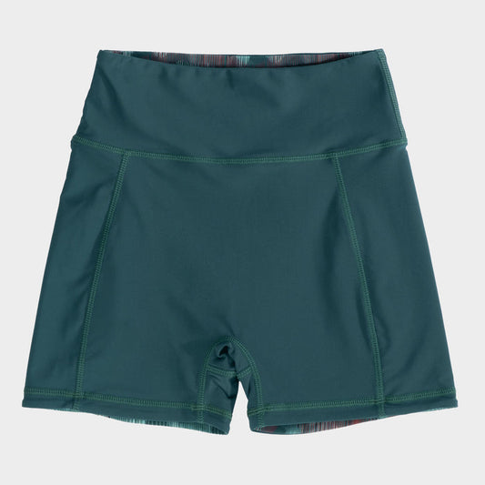 Cala Reversible Swim Shorts — Deep Teal, front view