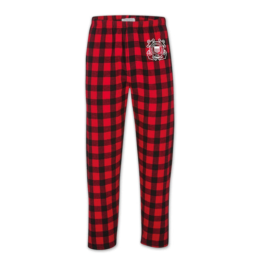 Coast Guard Seal Buffalo Check Flannel Pants