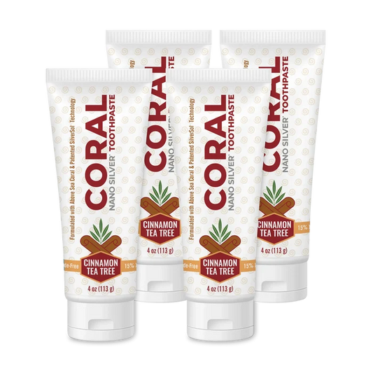 coral nano silver cinnamon tea tree 4 tubes